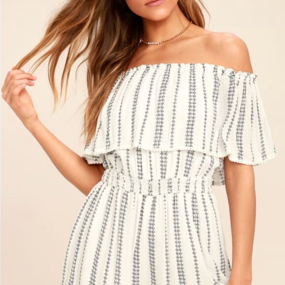 Lulu’s Off the Shoulder Romper XS